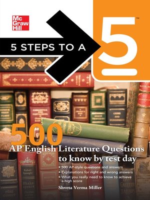 cover image of 500 AP English Literature Questions to Know By Test Day